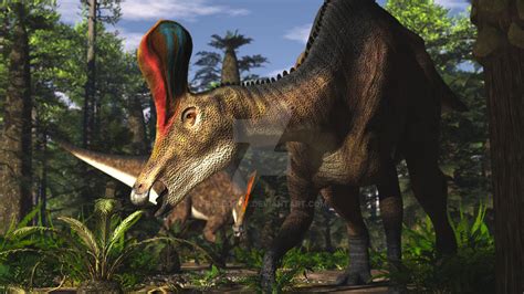 Tsintaosaurus by PaleoGuy on DeviantArt