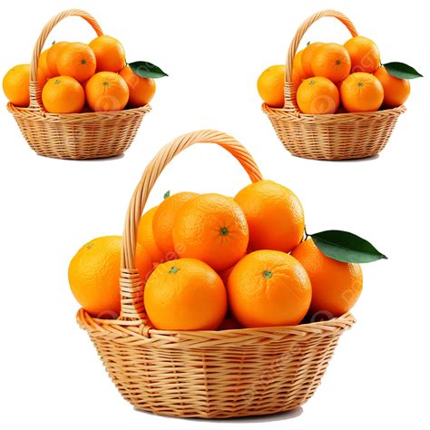 Oranges Wooden Basket Orange Basket Fruit PNG Transparent Clipart