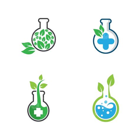 Natural Lab Logo Icon شعار طبي للمختبر المتجه مختبر طبي شعار Png