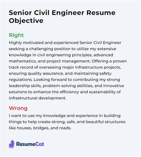 Top Senior Civil Engineer Resume Objective Examples