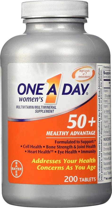 One A Day Womens 50 Plus Healthy Advantage 200 Tablets