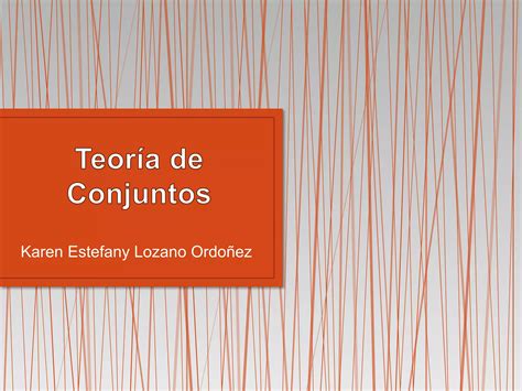 Teoría De Conjuntos Ppt