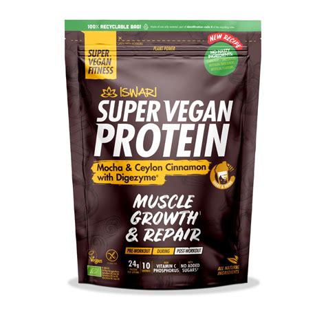 Iswari Bio Super Vegan Protein Mocha Ceylon Cinnamon With