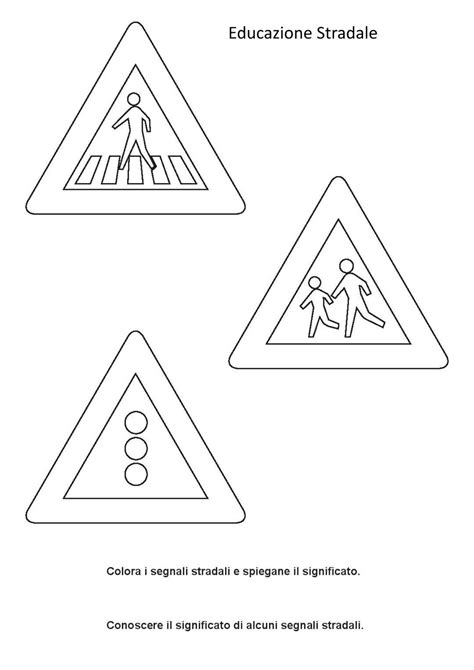 Disegni Da Colorare Educazione Stradale Scuola Dellinfanzia