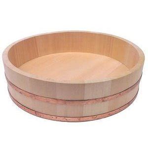 Amazon.com: JapanBargain Hangiri Wooden Sushi rice Bowl 13 inch ...