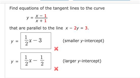 Solved Find Equations Of The Tangent Lines To The Curve Chegg