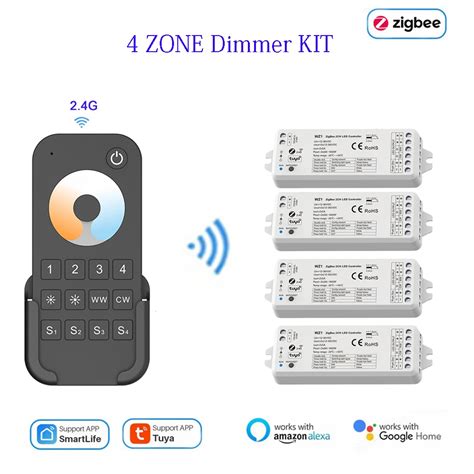 Zigbee Rf Ch Led Controller App Voice Smart Dimmer V V V Zone