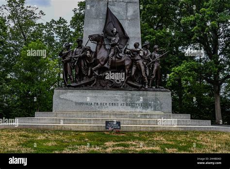 The State Of Virginia Monument Gettysburg National Military Park