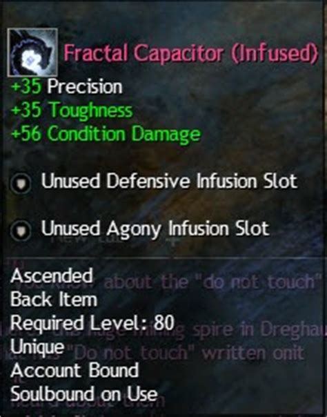 Gw2 Ascended Armor Infusion Slot - martyellow