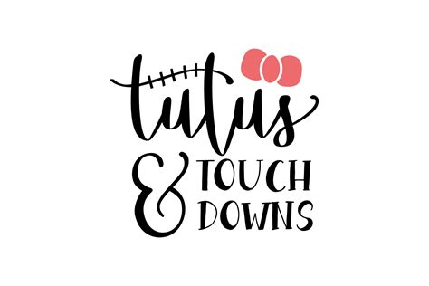 Tutus And Touchdowns Graphic By CraftBundles Creative Fabrica