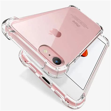 Coque De Luxe En Silicone Transparente Antichoc Pour Iphone Pour