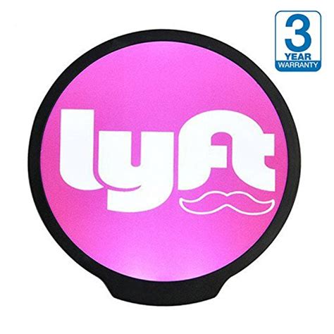 Lyft Sign Led Logo Light Sticker Glow Decal Accessories Removable Lyft