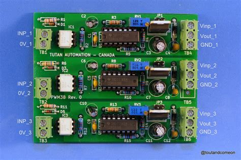 PWM3B – Isolated 3 Channel PWM to Analog Converter – TUTAN Automation