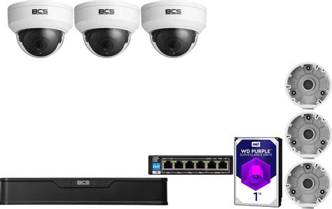 Zestaw Do Monitoringu Zestaw Do Monitoringu Ip 3X Bcs P Dip12Fwr3 2 Mpx