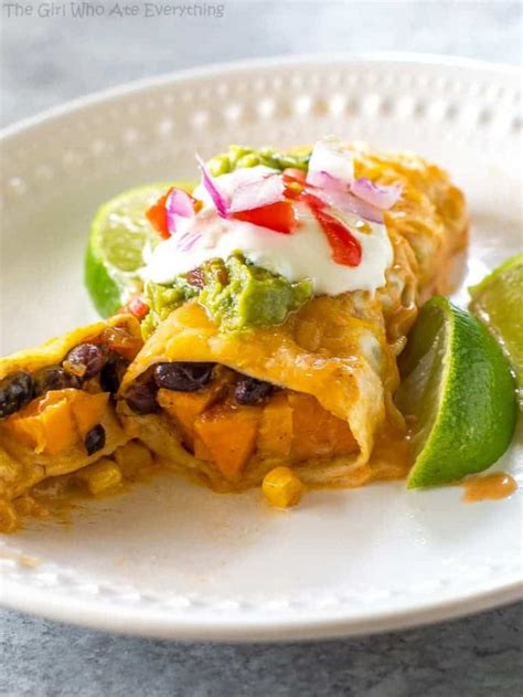 Sweet Potato Black Bean Enchiladas Video The Girl Who Ate Everything