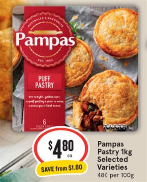 Pampas Pastry 1kg Selected Varieties Offer At Iga