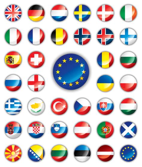 Set Of World Flags Icons Mix Design Vector 02 Other Icons Free Download