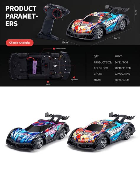 Dalang Rc Drift Car Color Remote Control Racing Toy 4wd 2 4ghz High Speed Drift Rc Car With Two