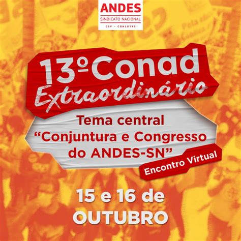 Carta do 13 CONAD Extraordinário SINDCEFET MG Sindicato dos