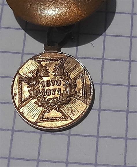 Medal Niemcy Wojenny Miniatura Za Wojn Prusko Francusk