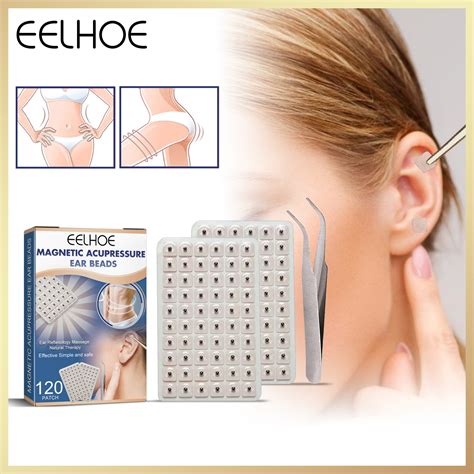 Eelhoe Magnetic Acupressure Slimming Ear Beads Weight Loss Firming Anti