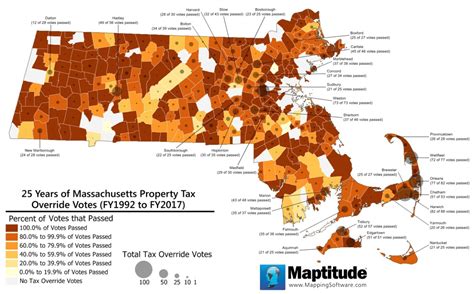 Maptitude Massachusetts Property Tax Override Maps On The Web