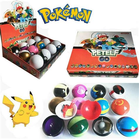 Estilos Set Pokeball Anime Figura Pikachu Squirtle Pocket Monster