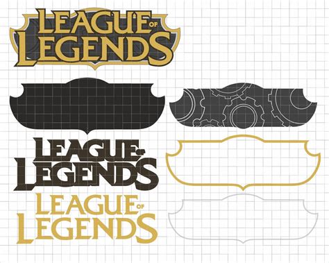 League of Legends Logo SVG file layered Cricut design for | Etsy