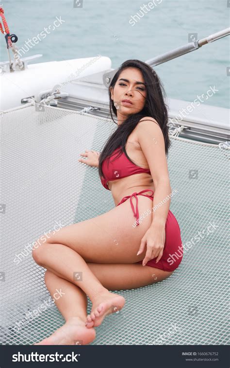 Portrait Sexy Asian Woman Wear Bikini Stock Photo Shutterstock