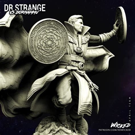 D File Wicked Marvel Doctor Strange Sculpture Stls Ready For Printing