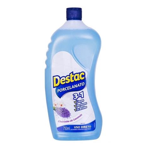 Limpador Destac Porcelanato e Cerâmica Lavanda Alfazema 750Ml em