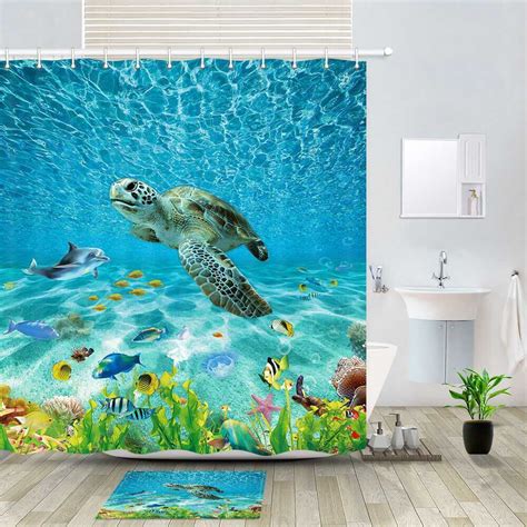 Transform Your Bathroom Into A Seaside Oasis With A Stunning Aquatic