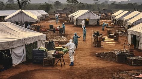 Premium Ai Image African Village Ebola Outbreak Medical Teams Respond