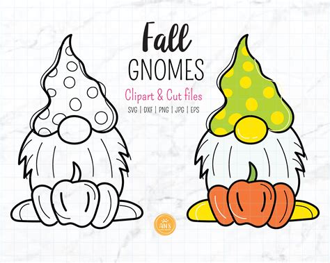 Fall Gnome Svg Fall Png Gnome Clipart Fall Gnome Cut Files Etsy Uk