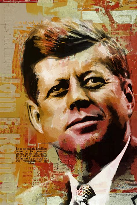 John F Kennedy Painting By Corporate Art Task Force