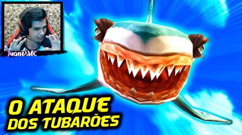 O ATAQUE DOS TUBARÕES no HUNGRY SHARK SHARK YouTube