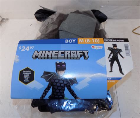 Minecraft Ender Dragon Gamer Costume Disguise Size Bo… - Gem