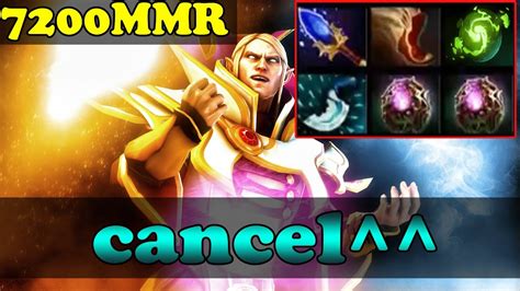 Dota 2 Cancel 7200 MMR Plays Invoker Vol 11 Pub Match Gameplay