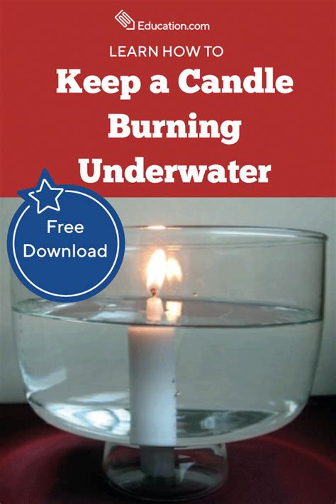 Keep A Candle Burning Underwater Activity Education Water