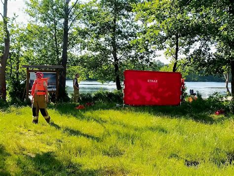 Tragedia na jeziorze Skoki Utonął ok 35 letni mężczyzna