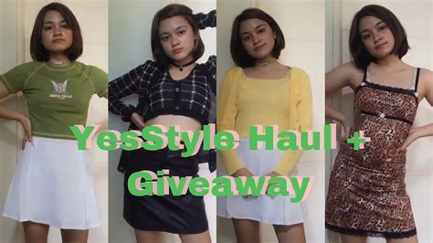 Yesstyle Haul Giveaway Youtube