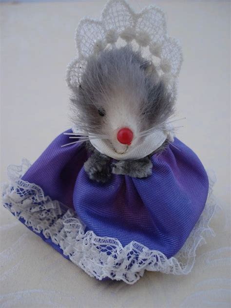 Vintage Mouse Original Fur Toys Made In W By Dimestorekitsch 1050