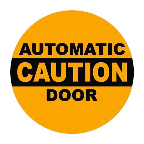 Caution Decal - Automatic Door - The Sign Store NM