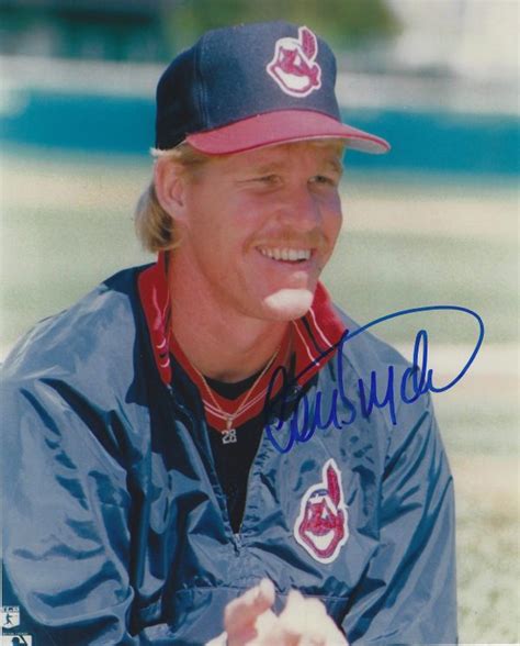 Autographed Cory Snyder X Cleveland Indians Photo Main Line Autographs