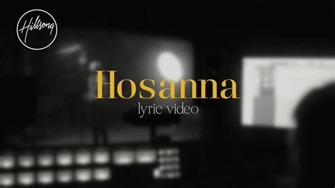 Hosanna Lyrics – Hillsong Worship | Hosanna lyrics, Secret place lyrics ...