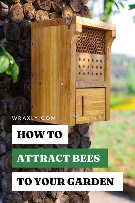 A Wooden Beehive With The Words How To Attract Bees To Your Garden