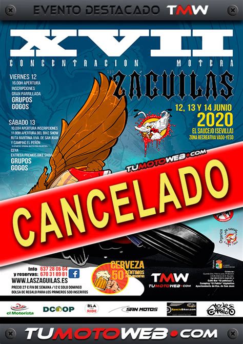 Evento Cancelado Xvii Concentraci N Motera Las Z Guilas