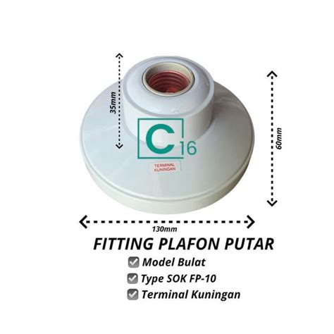 Jual Fitting Plafon Putar Dudukan Lampu Model Bulat Dan Segi Delapan Di