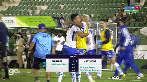 V Deo Guarani X Confian A Compacto Futebol Ge