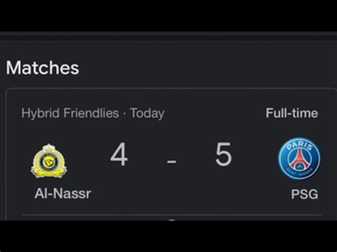 Al Nassr Vs Psg Full Match Highlights Youtube